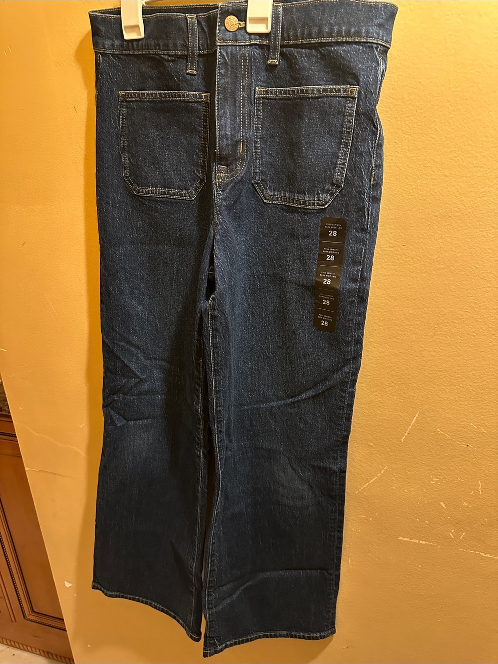 J. Crew Dark Blue Wide-Leg Jeans - Picture 2 of 6
